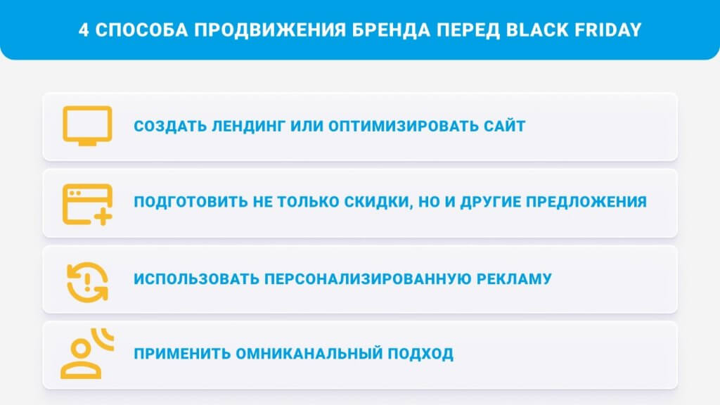 стратегии продвижения перед Black Friday