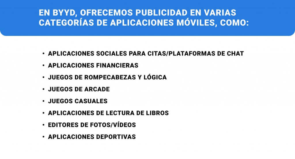 categorías de solicitudes de publicidad en chile