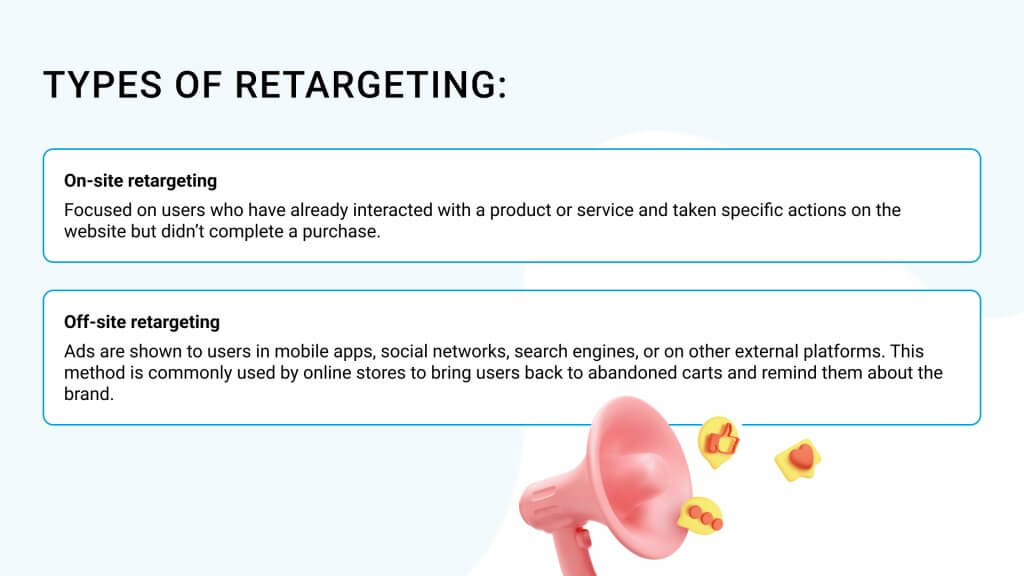 types of retargeting