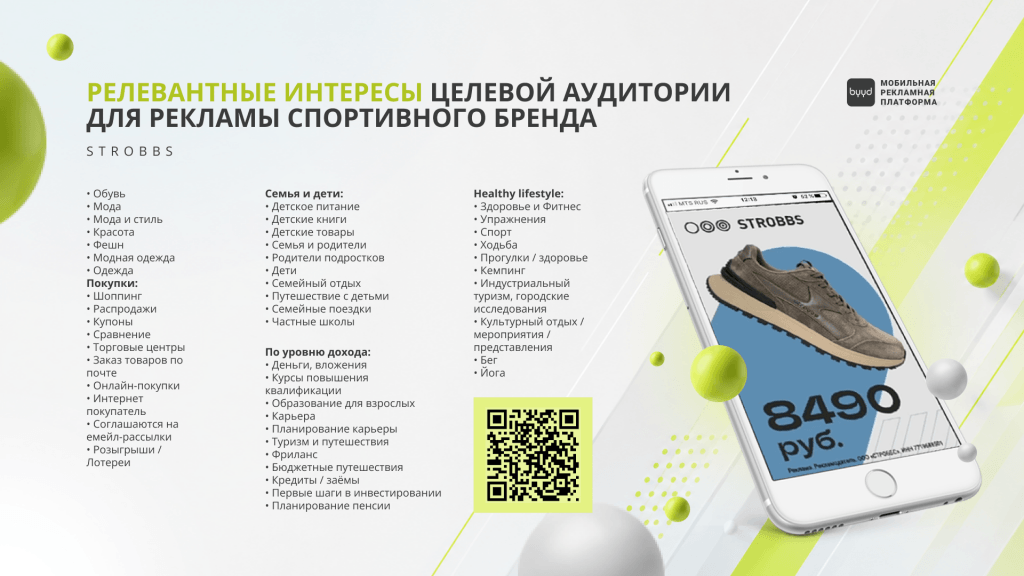 спортивный бренд в диджитал интересы таргетинг