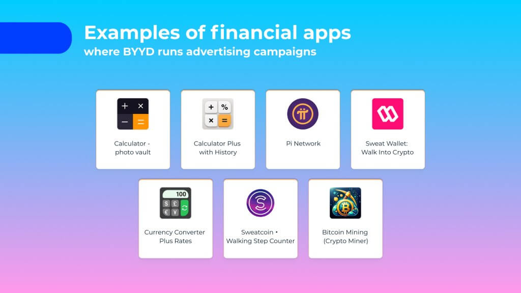 Examples of financial apps 