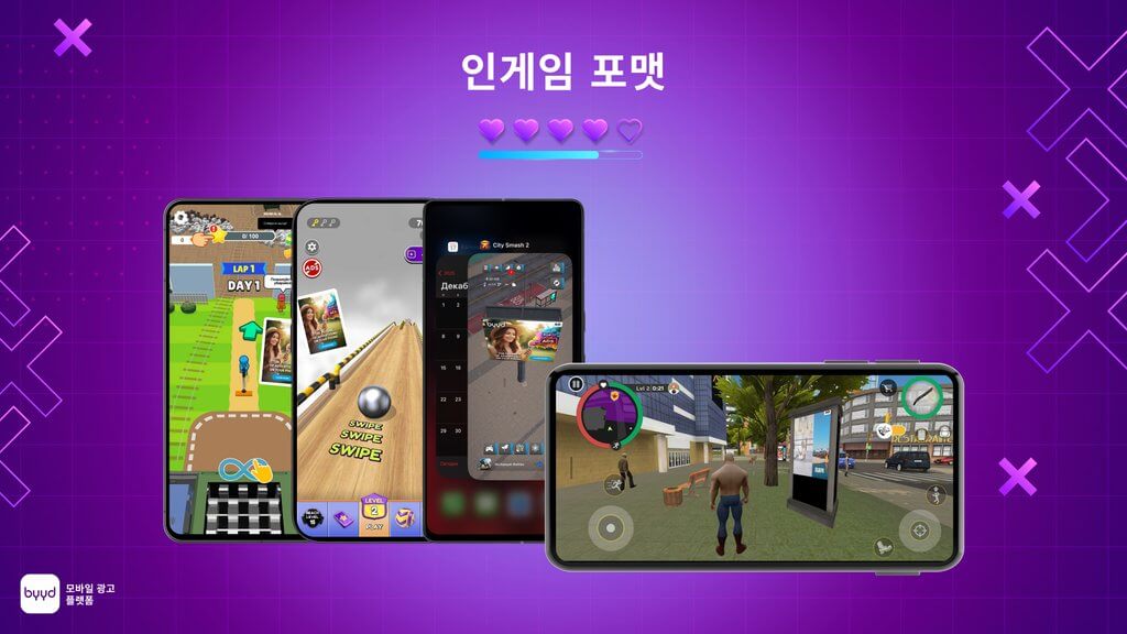 BYYD 인게임 광고 형식