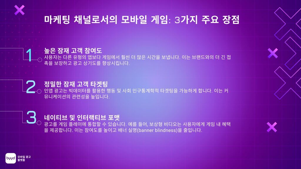 마케팅 채널로서 모바일 게임의 장점
